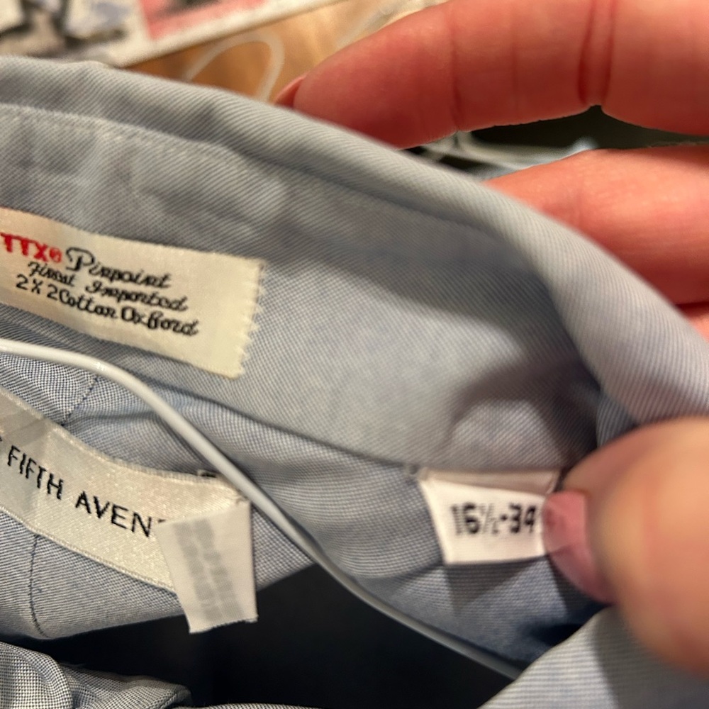 Saks Fifth Avenue Blue Dress Shirt